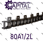 80A1-2L زنجیر صنعتی شاخکدار برند CAPITAL