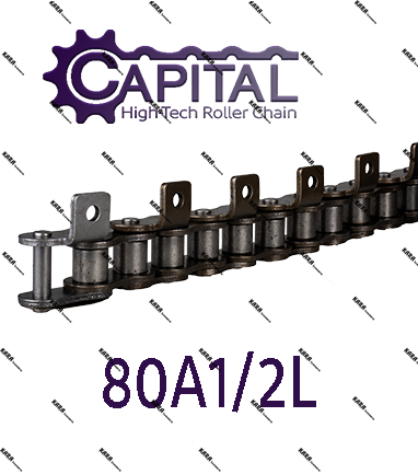 80A1-2L زنجیر صنعتی شاخکدار برند CAPITAL